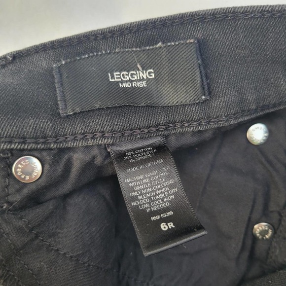 Express black mid-rise ripped distressed skinny jeans - Picture 3 of 3